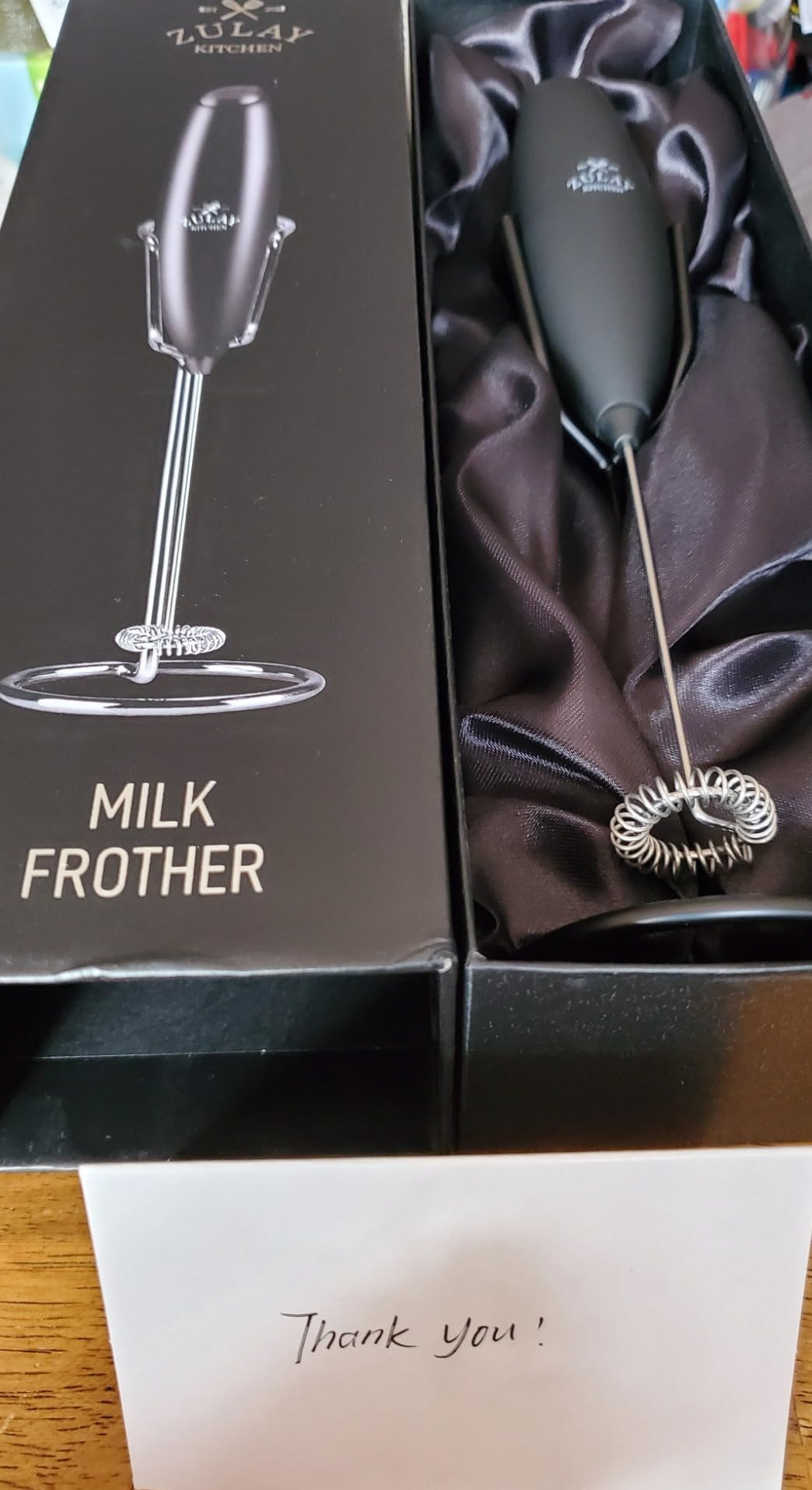 Zulay Kitchen Milk Frother Handheld Electric Whisk - Frother Wand, Durable Drink Mixer, Coffee Frother customer photo 1
