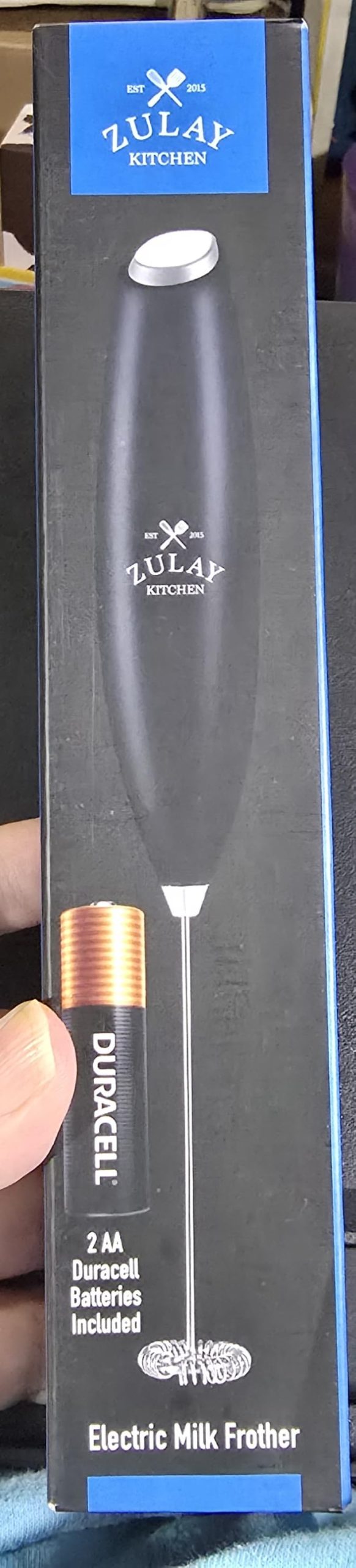 Zulay Kitchen Milk Frother Handheld Electric Whisk - Frother Wand, Durable Drink Mixer, Coffee Frother customer photo 2