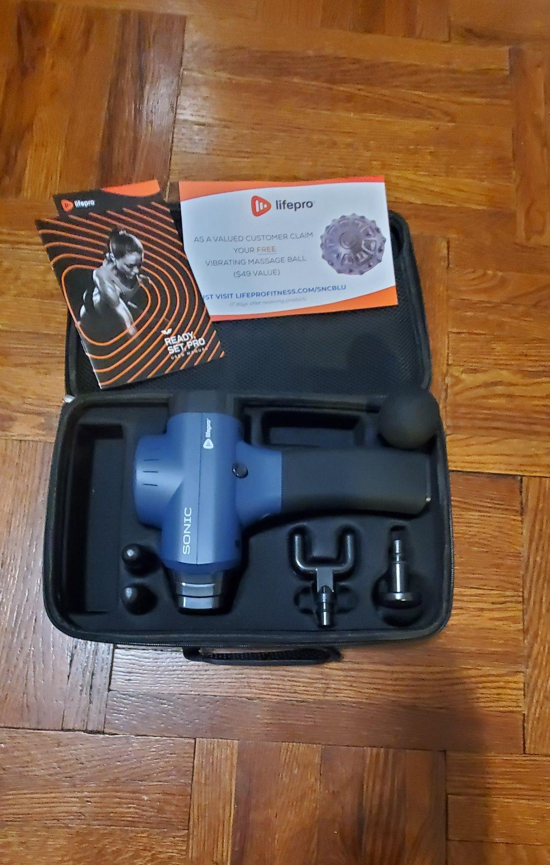 LifePro Sonic Massage Gun Percussion Muscle Massager, 8 Heads & 5 Speeds, Up to 6-Hr Runtime, Deep Tissue Massage Gun for Neck, Back, Calves, Quads, Feet customer photo 2