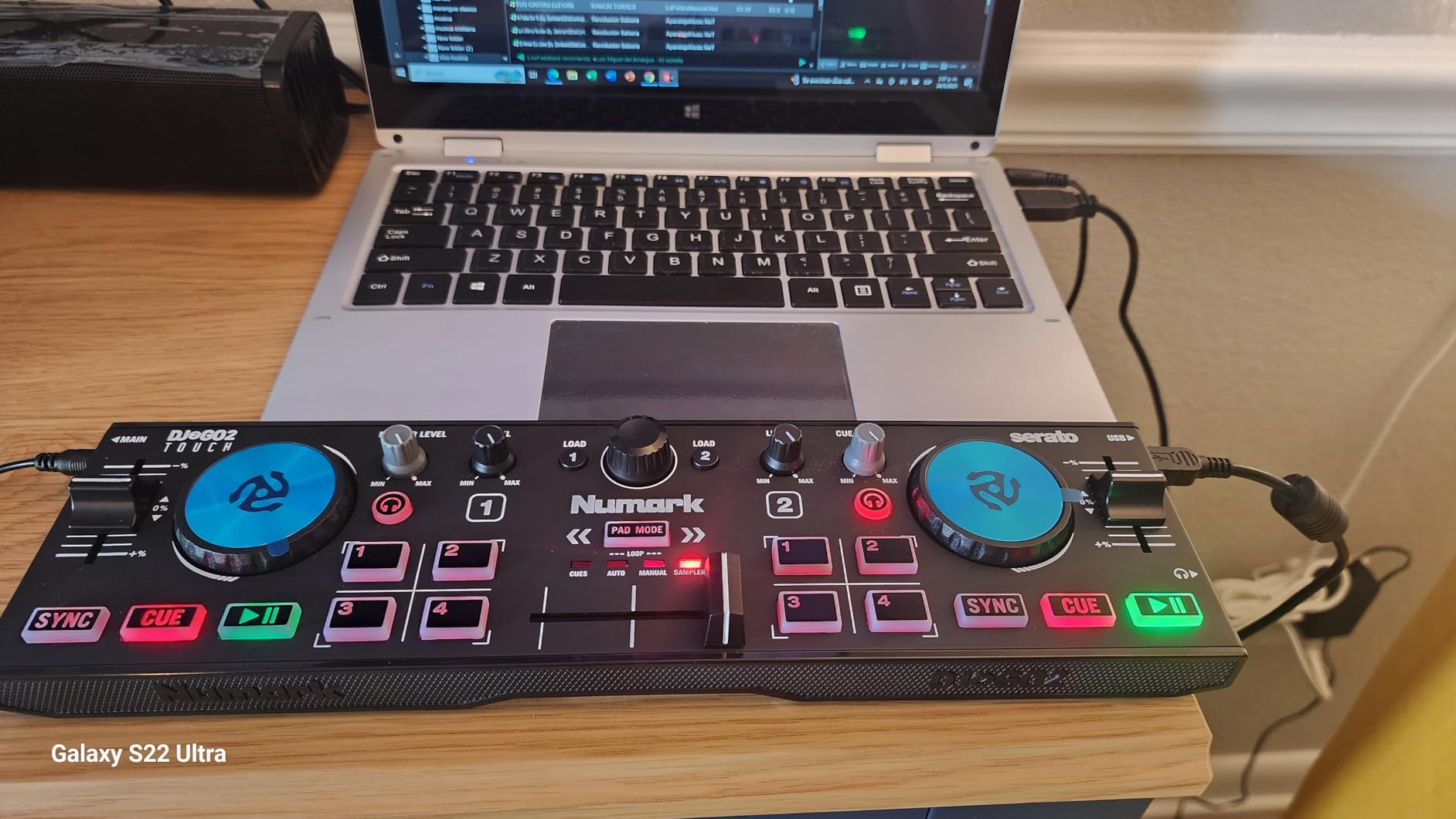 Numark DJ2GO2 Touch Compact DJ Controller | Portable, 2-Deck DJ Mixer customer photo 2