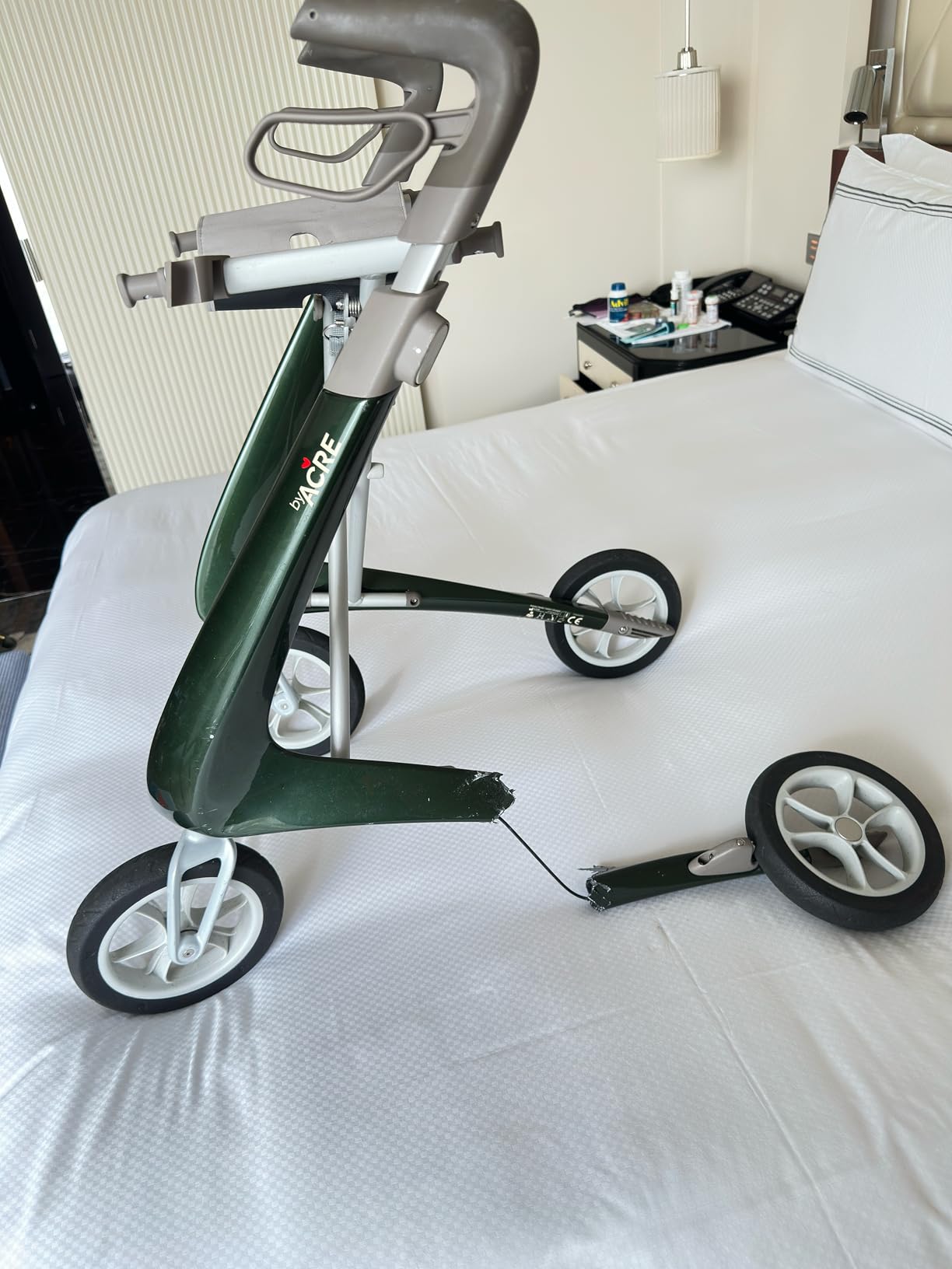 byACRE Carbon Ultralight Rollator Walker, 10.6 lbs, Black, Wide Track | World's Lightest Carbon Rollator Walker with Seat for Seniors, Foldable Mobility Aid, Indoor and Outdoor Use customer photo 2