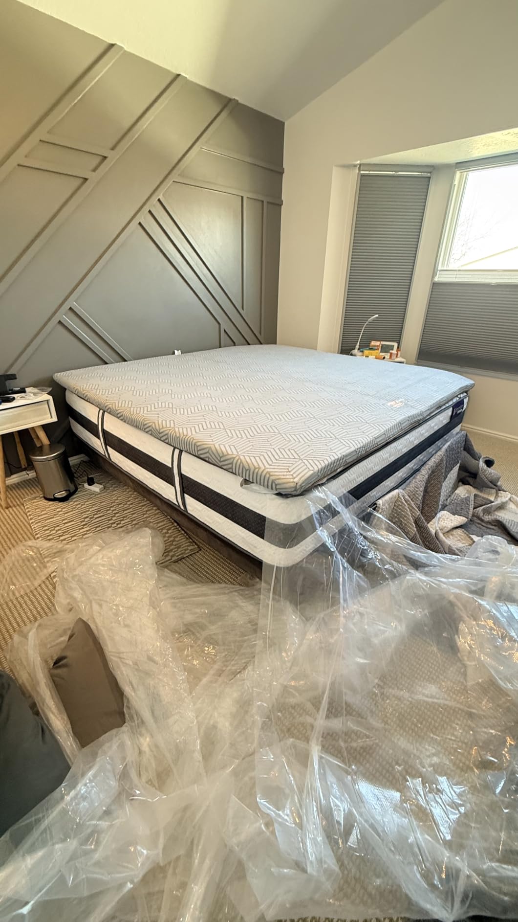 BedStory Firm Mattress Topper Queen - 3 Inch Hard Mattress Topper for Back Pain Relief - High Density Memory Foam, CertiPUR-US Certified customer photo 2