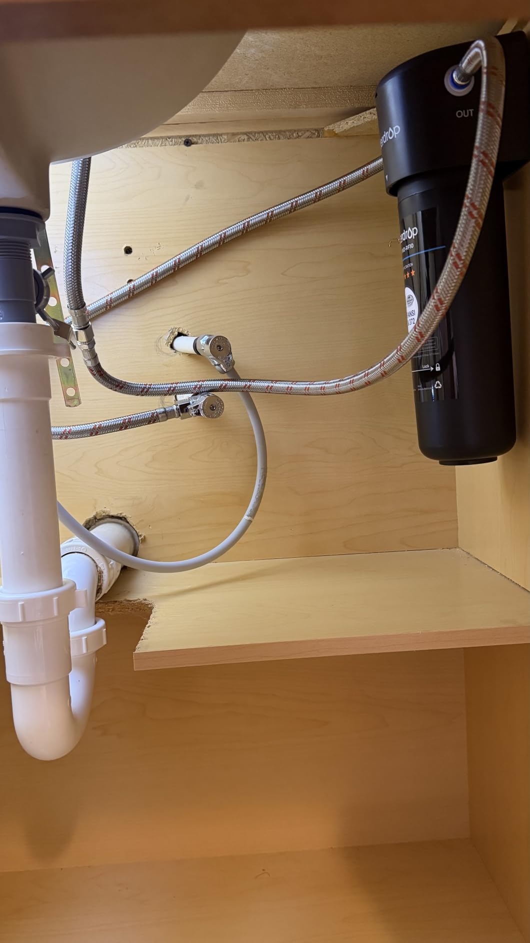 Waterdrop 10UA Under Sink Water Filter System, NSF/ANSI 42 Certified 1 Year | Reduces PFAS, PFOA/PFOS, Lead, Chlorine, Bad Taste & Odor, Connects Directly to Your Faucet customer photo 2