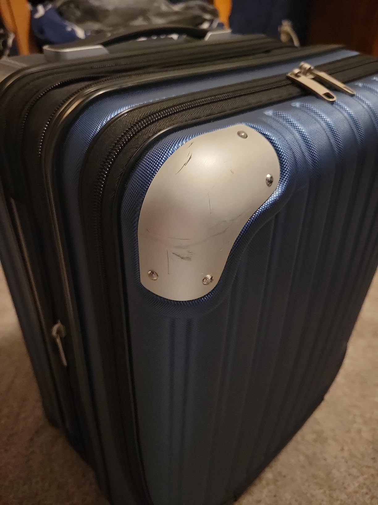 LEVEL8 Grace Carry on Luggage Airline Approved, 20 Inch Expandable Hard Sided Luggages with Spinner Wheels, Harshell Small Rolling Suitcase with Tsa Lock, Blue customer photo 1