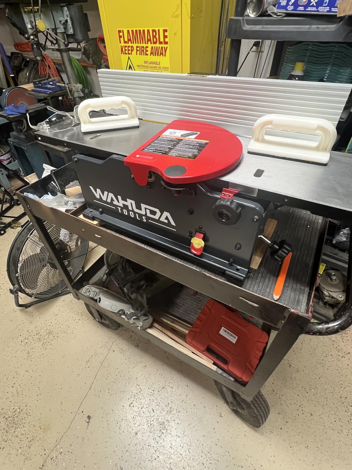 Wahuda Tools Jointer - 6-inch Benchtop Wood Jointer, Spiral Cutterhead Portable Jointer w/Cast Iron Tables & 4-Sided Carbide Tips & 10amp motor (50160CC-WHD) customer photo 1