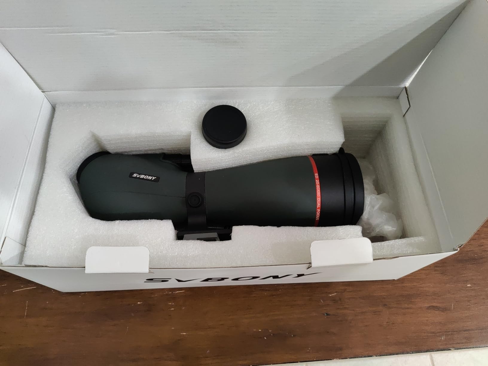 SVBONY SV406P 20-60x80 Angled ED Spotting Scopes, ED Dual Focus Spotter Scope for Bird Watching, IPX7 Waterproof Spotting Scopes for Wildlife Viewing, Compatible with SC001 WiFi Camera customer photo 2