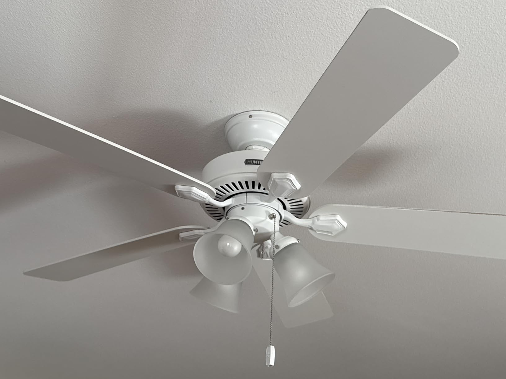 Swanson, Indoor, Ceiling Fan, with LED Lights, 52 inch, Fresh White | Standard Mount, Pull Chain, 5 Blades, For Bedroom, Living Room, Kitchen, 50895 customer photo 1