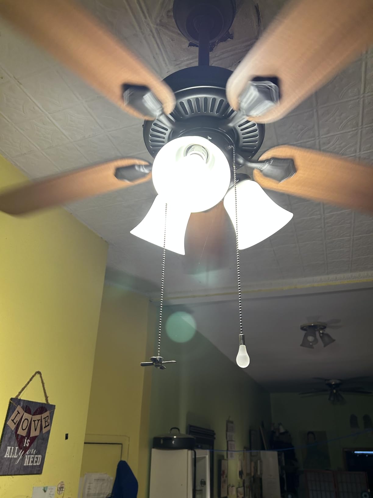 Swanson, Indoor, Ceiling Fan, with LED Lights, 52 inch, Fresh White | Standard Mount, Pull Chain, 5 Blades, For Bedroom, Living Room, Kitchen, 50895 customer photo 2