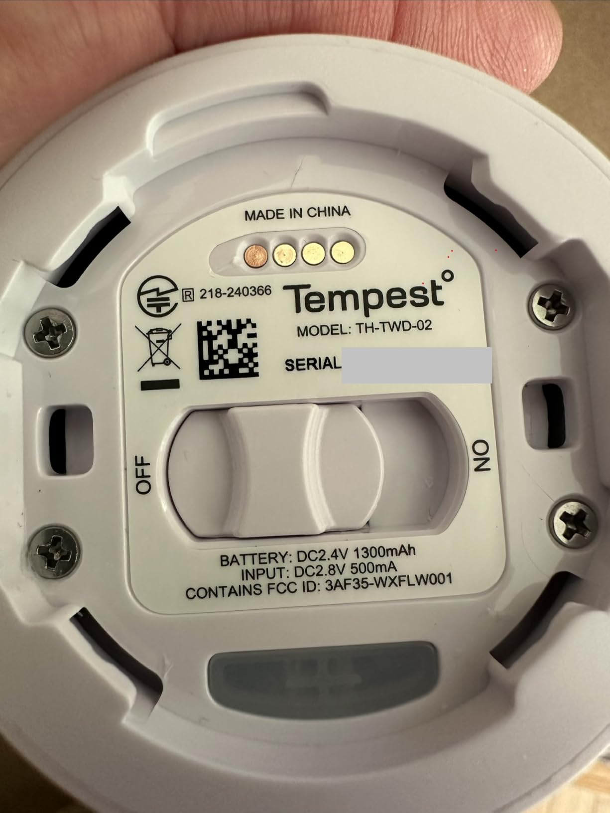 Tempest Weather Station with Built-in Wind Meter, Rain Gauge, and Accurate Weather Forecasts, Wireless, App and Alexa Enabled customer photo 1