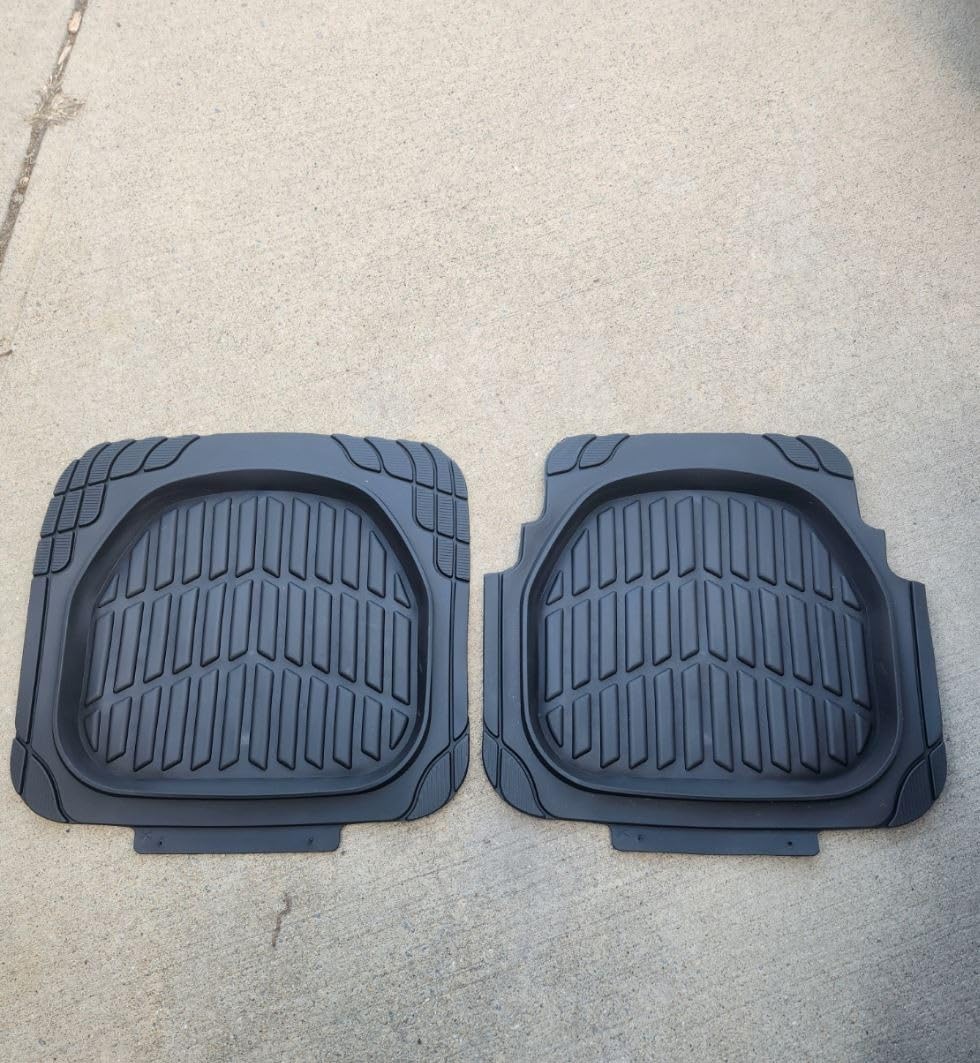 CAT ToughRide Heavy-Duty 4 Piece Black Floor Mats for Cars - Trim to Fit All-Weather Rubber Car Mats Full Set - Truck Mats & Cars Floor Mats - Interior Accessories for SUVs & Car Rug Protection customer photo 1