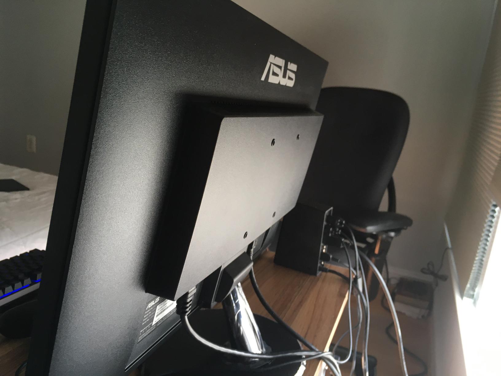 ASUS 24-Inch Desktop Monitor - 1080P Full HD, 75Hz, IPS, Adaptive-Sync/FreeSync, Eye Care, HDMI DisplayPort VGA, Frameless, VESA Wall Mountable - VA24DQ customer photo 1