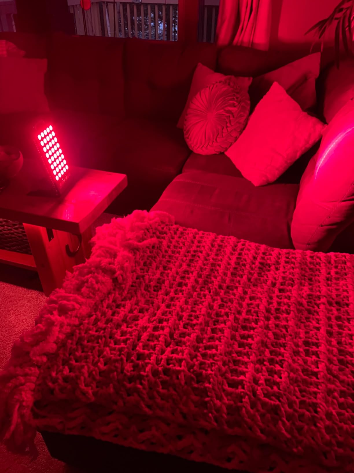 BestQool Red Light Therapy Panel, 660nm 850nm Red and NIR for Face, 50W, Elite Grade Dual Chip, Portable LED Light Therapy Panel for Home Use customer photo 1
