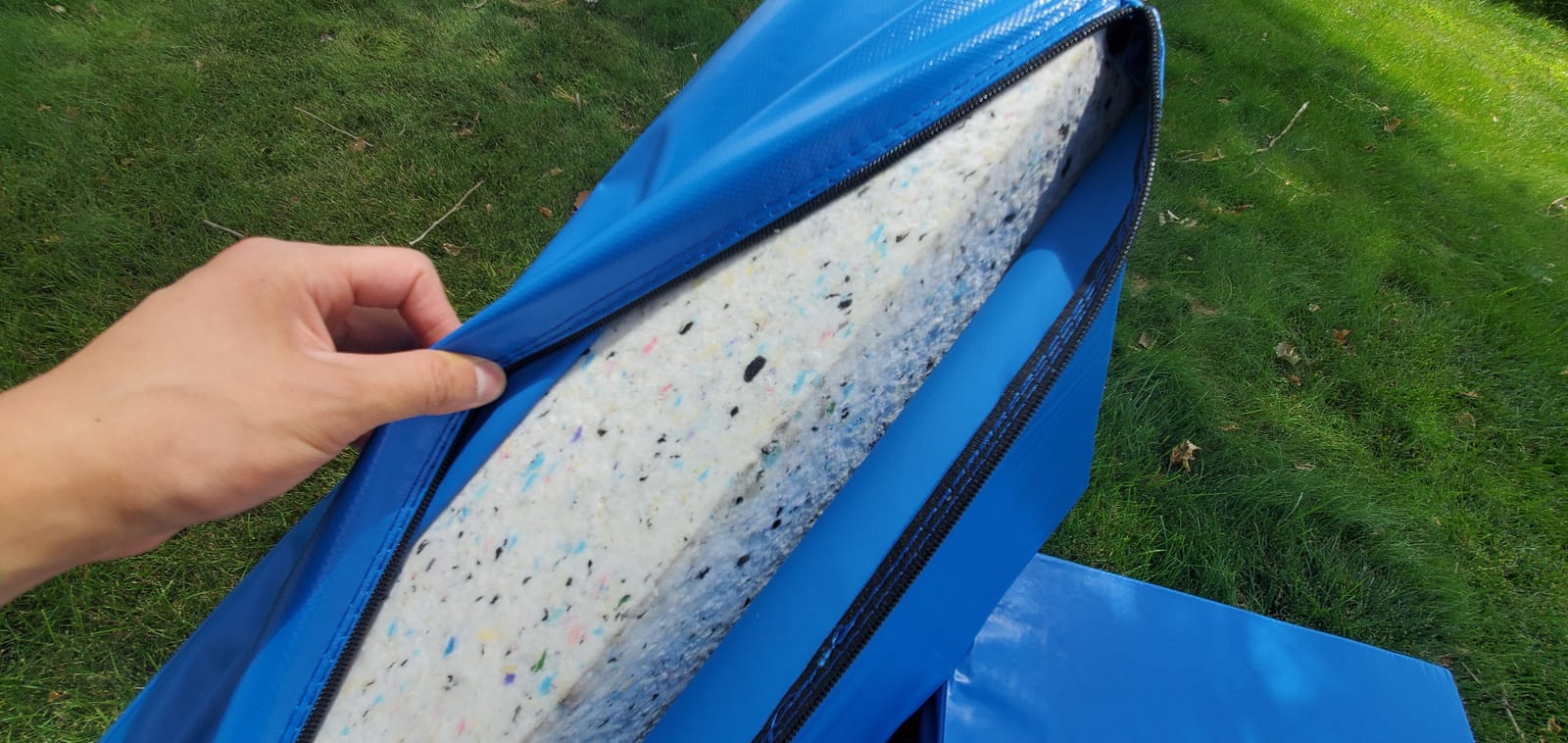 Yes4All Silencer Drop Pads/Weightlifting Drop Pads with PVC Cover & Easy Carry Handles - Sold in Pairs customer photo 2