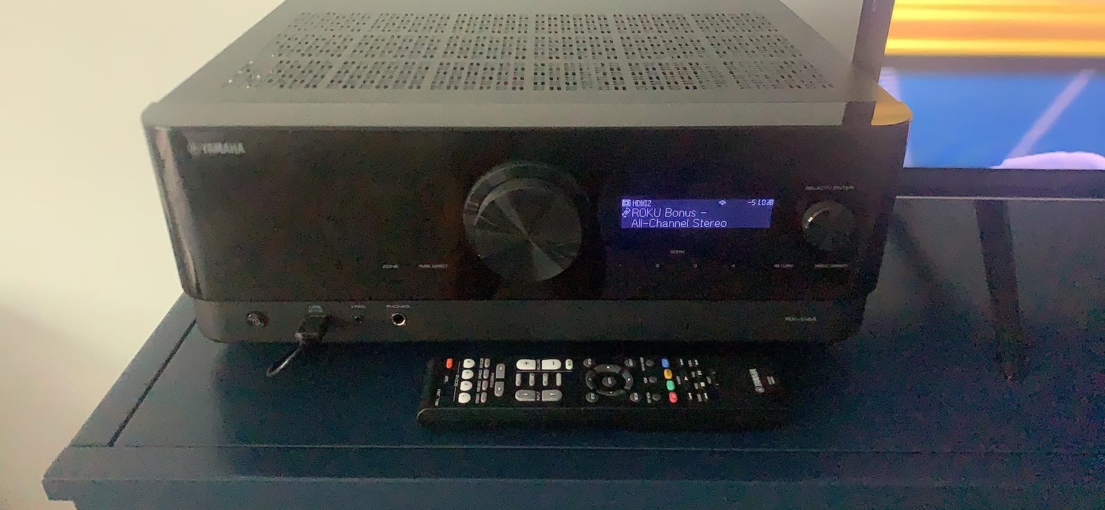 YAMAHA RX-V4A 5.2-Channel AV Receiver with MusicCast | 8K HDMI with MusicCast and YPAO for home theater, gaming and wireless streaming customer photo 1