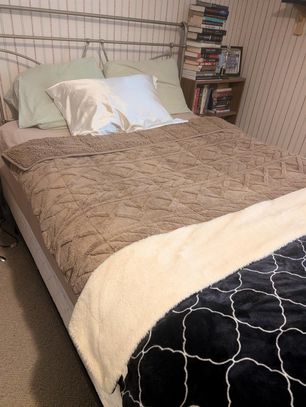 Cottonblue Pink Weighted Blanket Queen Size 15lbs for Adults 60x80in Soft customer photo 1