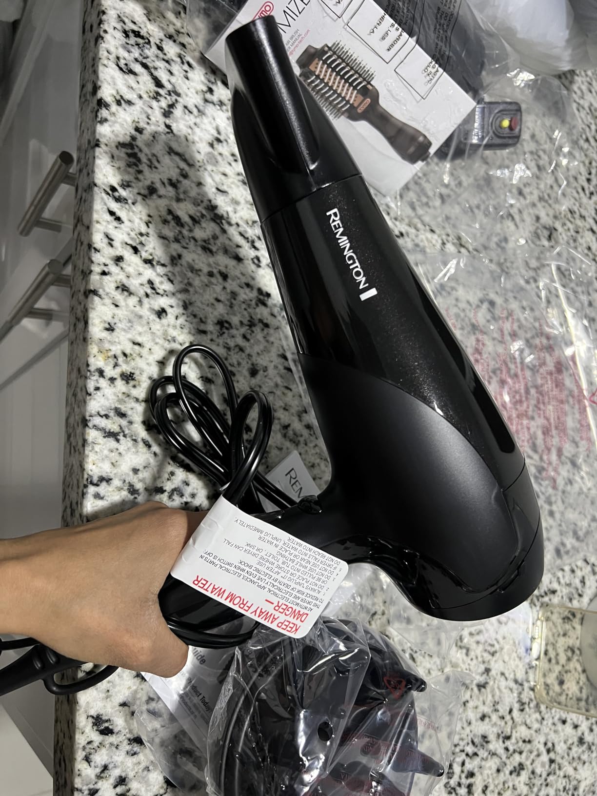 Remington Damage Protection Hair Dryer, Ceramic Ionic Technology customer photo 1