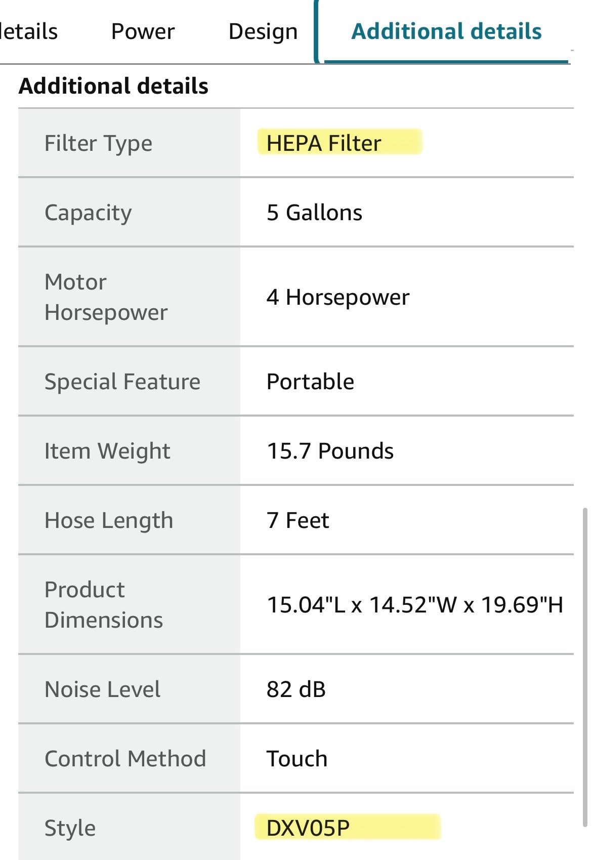 DEWALT DXV05P 5 Gallon Poly Wet/Dry Vac, 4 Peak HP customer photo 2