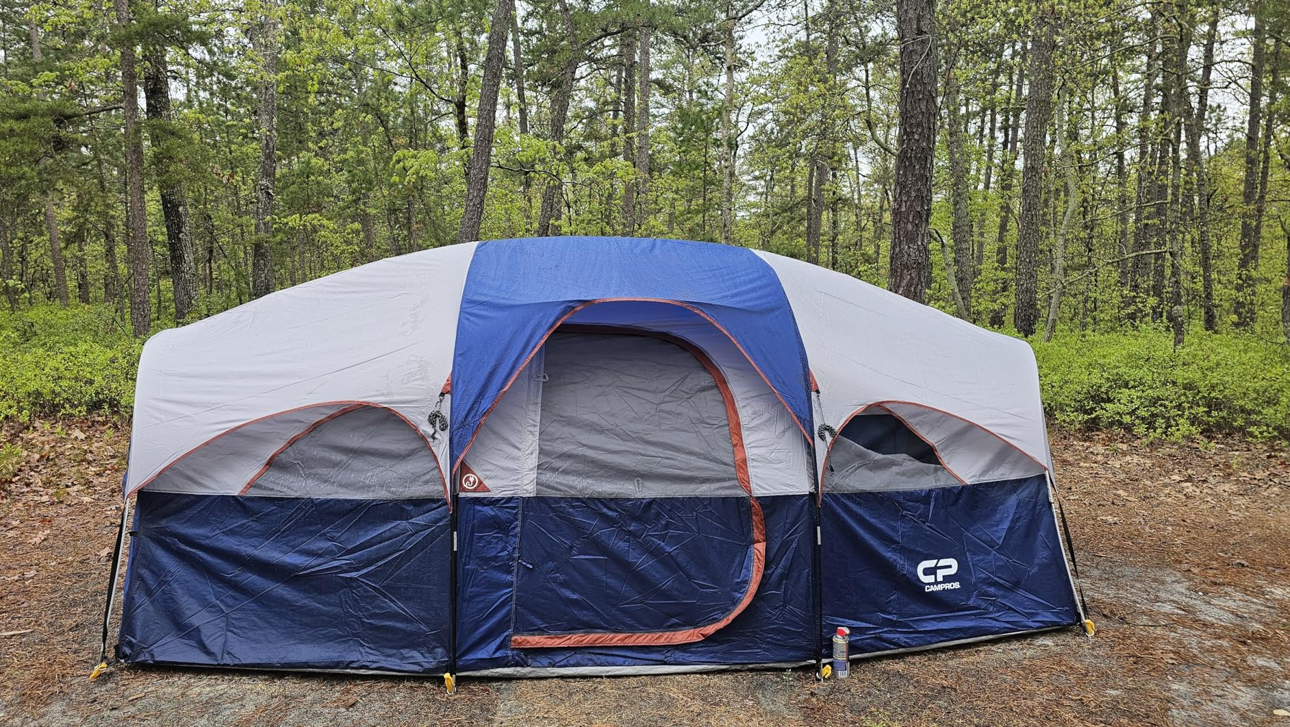 CAMPROS CP Tent 8 Person Camping Tents, Weather Resistant Family Tent, 5 Large Mesh Windows, Double Layer, Divided Curtain for Separated Room, Portable with Carry Bag customer photo 2