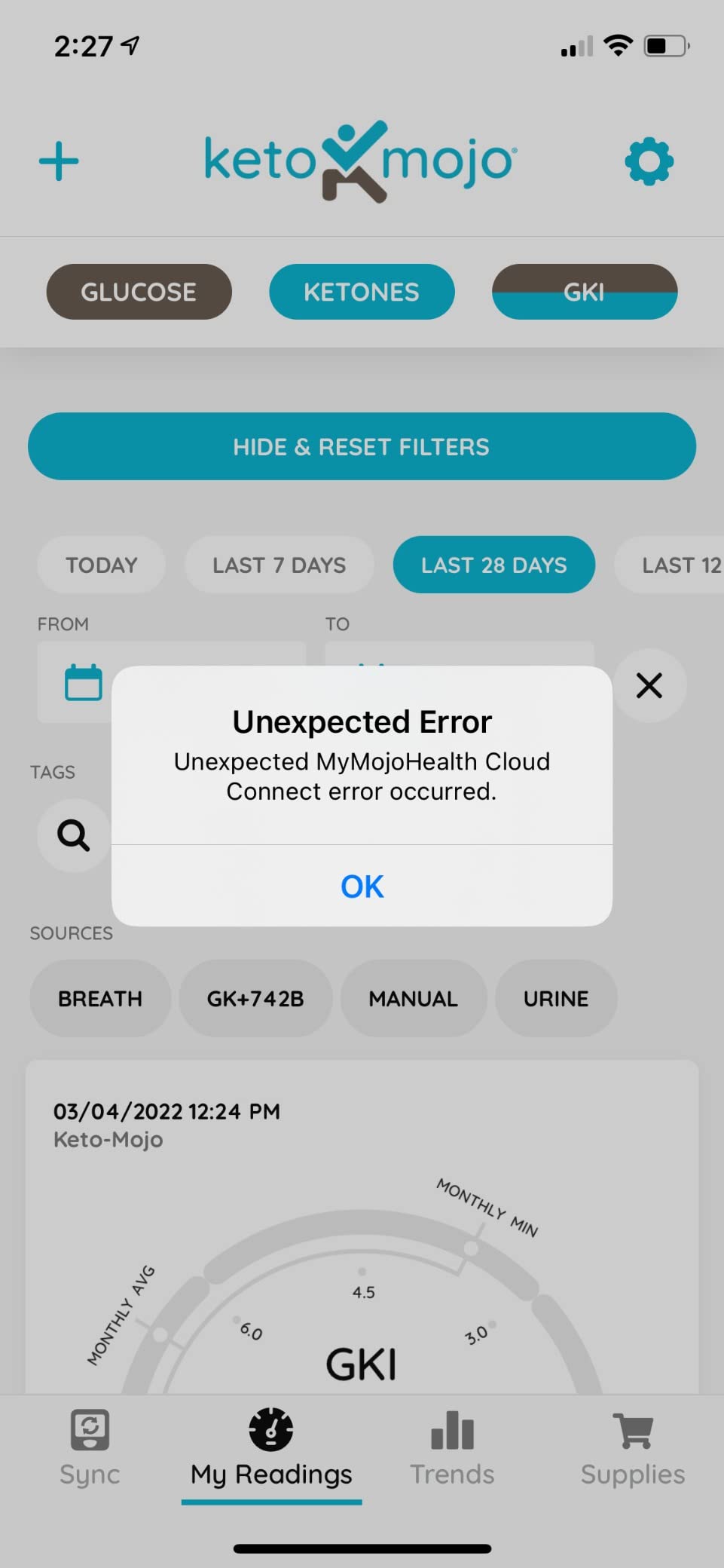 KETO-MOJO GK+ Glucose & Ketone Meter, Keto Diabetes Fasting | Bluetooth sync, Free MyMojoHealth app, 10 glucose + 10 ketone strips customer photo 1