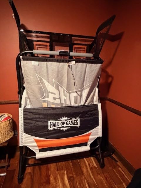 Hall Games Premium Arcade Basketball Shootout - Heavy-Duty Foldable Indoor Arcade Game with Shatterproof Pro-Style Backboard - 2 Player Foldable Basketball Arcade Game customer photo 2
