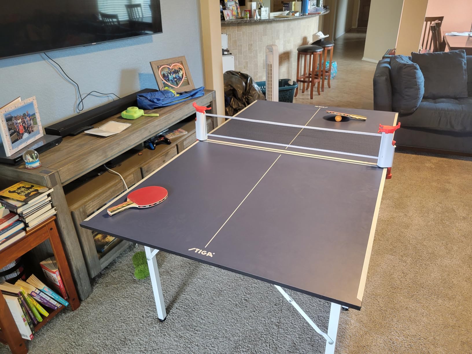 STIGA Space Saver - Compact Ping Pong Table - Separate Table Halves - Regulation Height - No Assembly Required customer photo 1