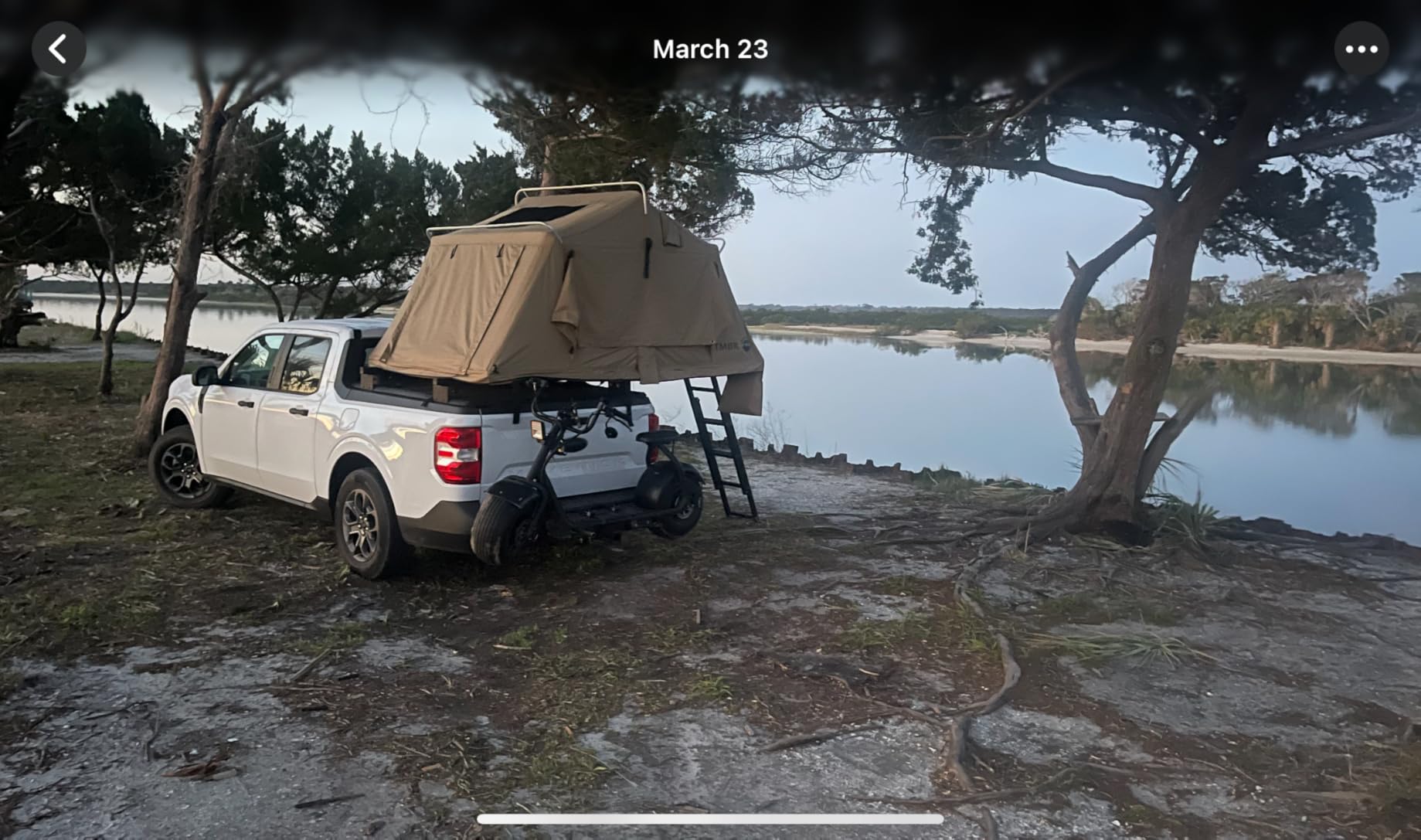 Soft Shell Rooftop Tent for SUV & Truck Camping, 3-Person - Overland Vehicle Systems TMBK - Universal Fitment with Rainfly & Ladder customer photo 1