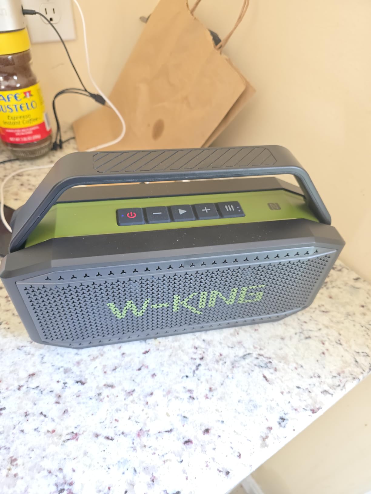 W-KING Loud Bluetooth Speaker, 100W Max IPX6 Portable Waterproof Outdoor Speaker, 108dB Large Rugged Floating Boombox, 60W Deep Bass Subwoofer, 40H, TF/AUX, Custom EQ for Party Camping customer photo 2