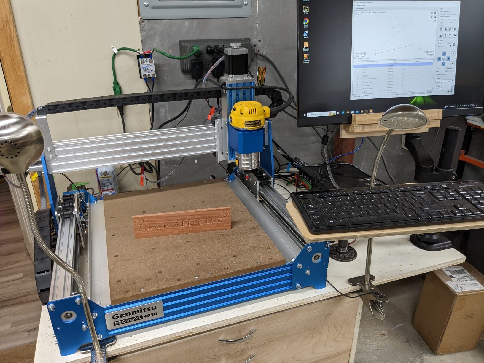 Genmitsu CNC Router Machine PROVerXL 4030 for Wood Metal Acrylic MDF Carving Arts Crafts DIY Design, 3 Axis Milling Cutting Engraving Machine, Working Area 400 x 300 x 110mm (15.7''x11.8''x4.3'') customer photo 1