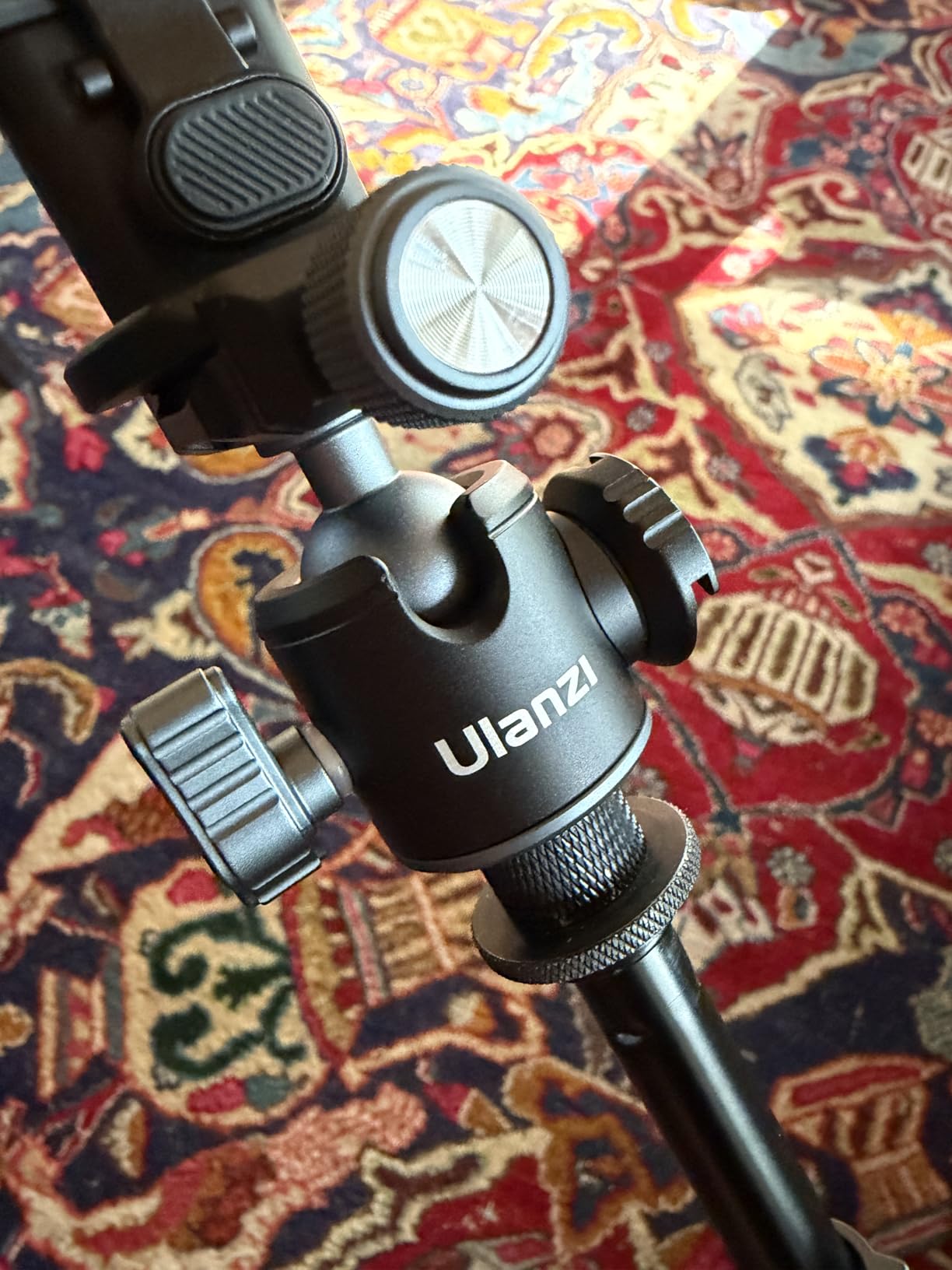 ULANZI U-80L Metal Ball Head Camera Mount Arca Swiss 360 Rotating with Quick Release Plate & Cold Shoe, 22lbs/10kg Load for 1/4