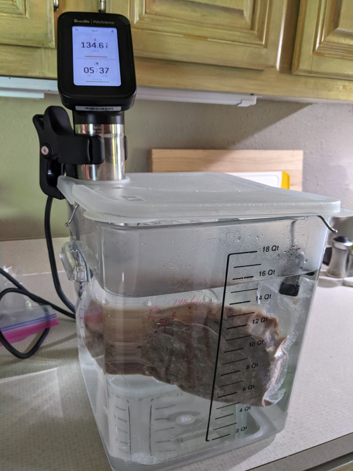 Breville Commercial CSV700PSS HydroPro Sous Vide, Polished Stainless Steel | Commercial-grade precision immersion circulator with built-in cooking guide and quick, powerful heat up customer photo 2