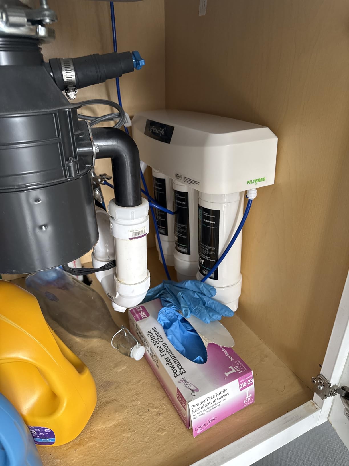 Frizzlife Under Sink Water Filter System, NSF/ANSI 53&42&372 Certified, 8 Layer 0.5 Micron Filtration Reduces PFAS, PFOA/PFOS, Chloramine, Lead, Chlorine, with Brushed Nickel Faucet, SP99 customer photo 2