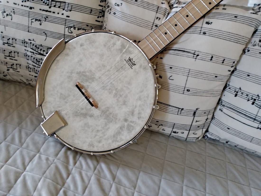 AKLOT 5 String Banjo Full Size Open Back Maple Body with Remo Head for New Beginner Professional customer photo 2