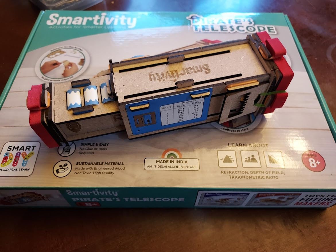 Smartivity DIY Telescope STEM Toy for Kids 8-14 Years | Build Your Own Telescope | Measure Height & Distance | Science Toy & Birthday Gift for Boys & Girls 8-14 Years customer photo 2