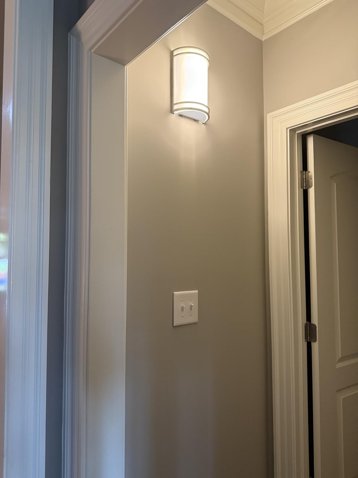 ASD Indoor LED Wall Sconce Lights - 10 Inch 15W Brushed Nickel Modern LED Wall Sconces Hardwired - ETL Dimmable 3000K 4000K 5000K Adjustable Sconce Light Fixture for Bedroom, Hallway customer photo 1