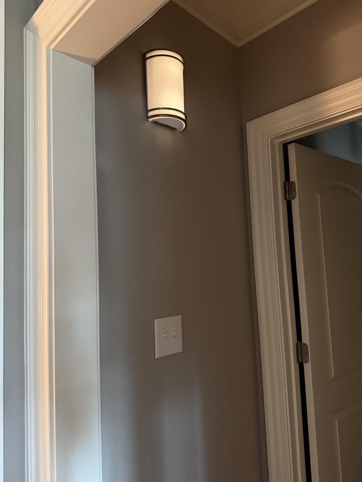 ASD Indoor LED Wall Sconce Lights - 10 Inch 15W Brushed Nickel Modern LED Wall Sconces Hardwired - ETL Dimmable 3000K 4000K 5000K Adjustable Sconce Light Fixture for Bedroom, Hallway customer photo 2