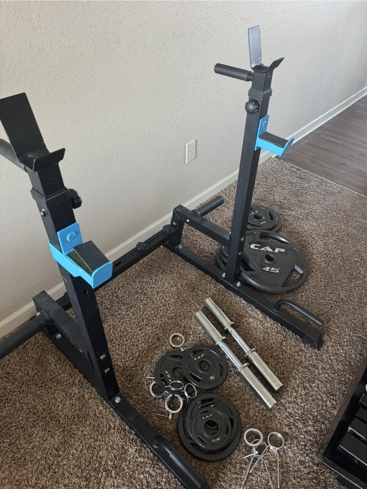 JX FITNESS Squat Rack, Barbell Rack, Bench Press Rack Push Up Multi-Function Weight Lifting Gym/Home Gym customer photo 1