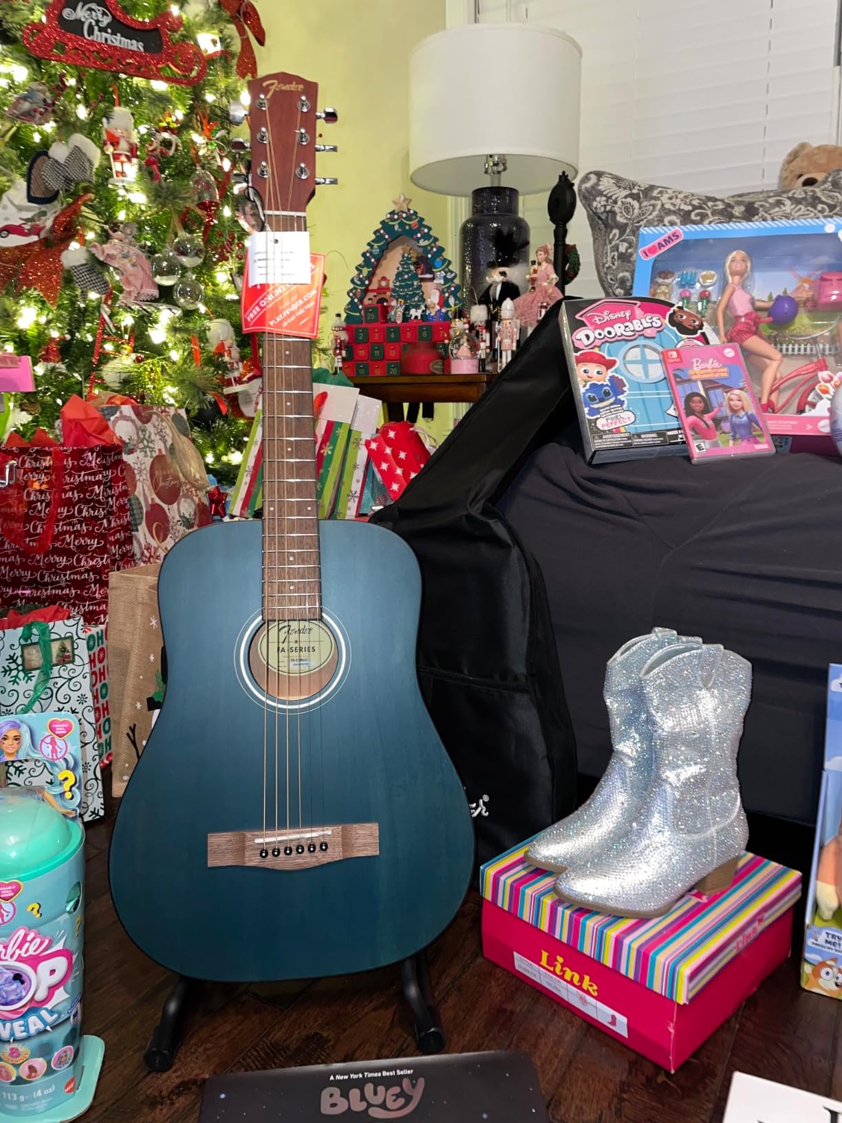 Fender FA-15 3/4 Scale Steel String Acoustic Guitar, with 2-Year Warranty, Blue, with Gig Bag customer photo 2