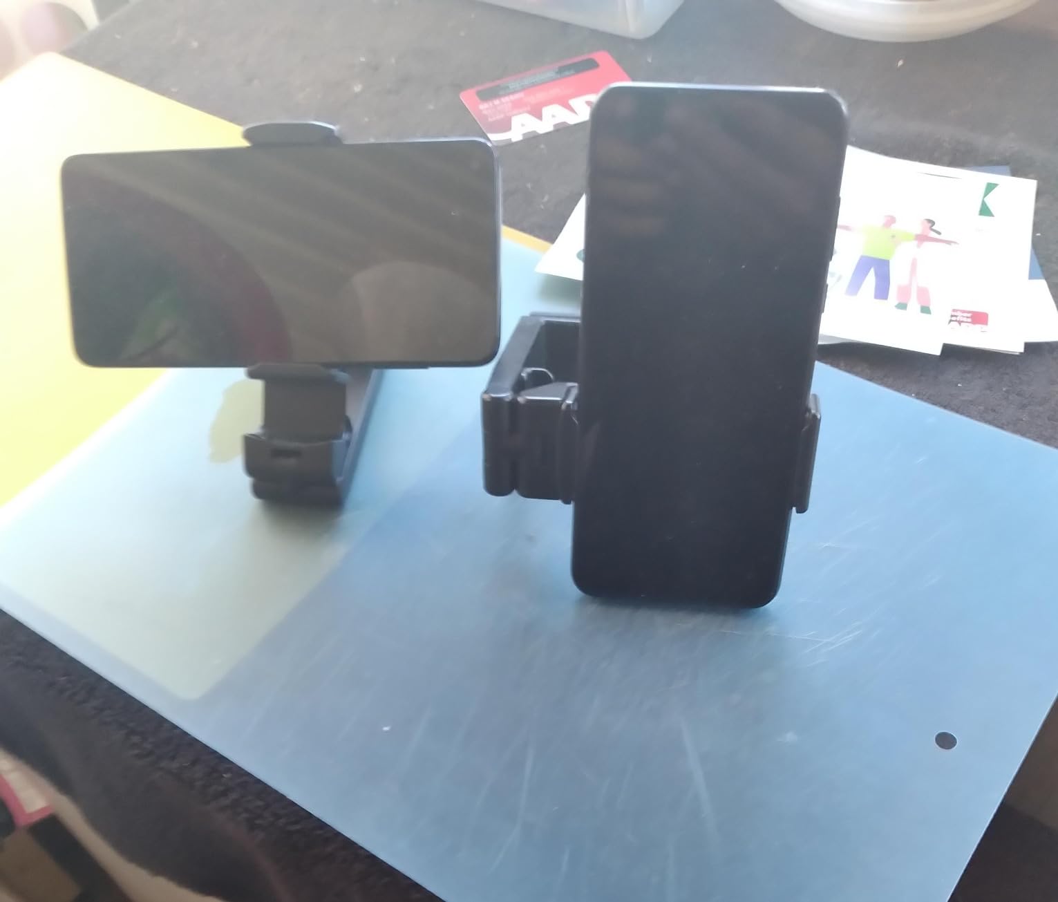 Perilogics Airplane Phone Holder Mount Universal in Flight Hands Free Viewing with Multi-Directional Dual 360 Degree Rotation (Black/Black) customer photo 2
