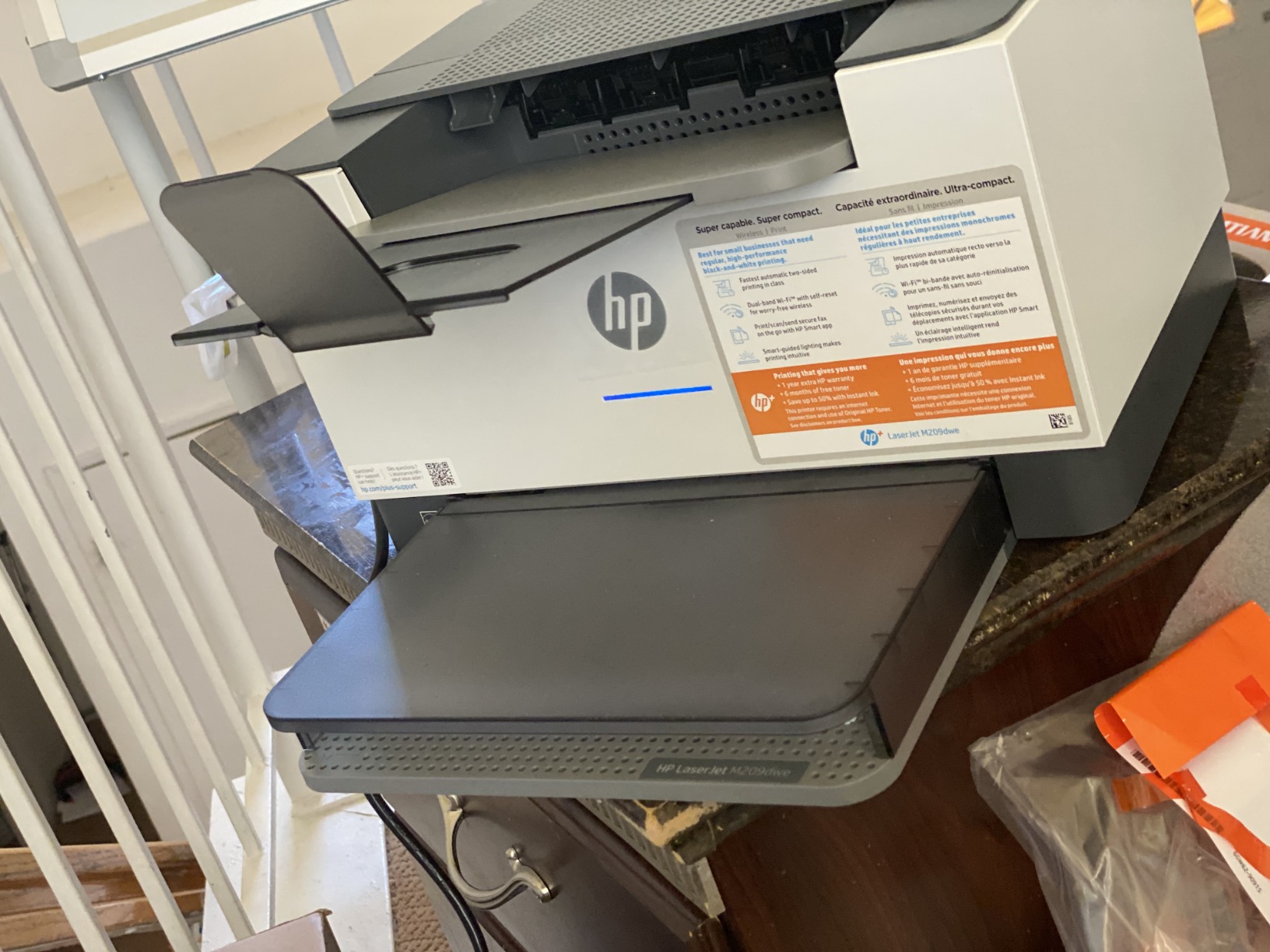HP LaserJet M209dwe Wireless Monochrome Printer with built-in Ethernet & fast 2-sided printing, HP+ and bonus 6 months Instant Ink (6GW62E) customer photo 1