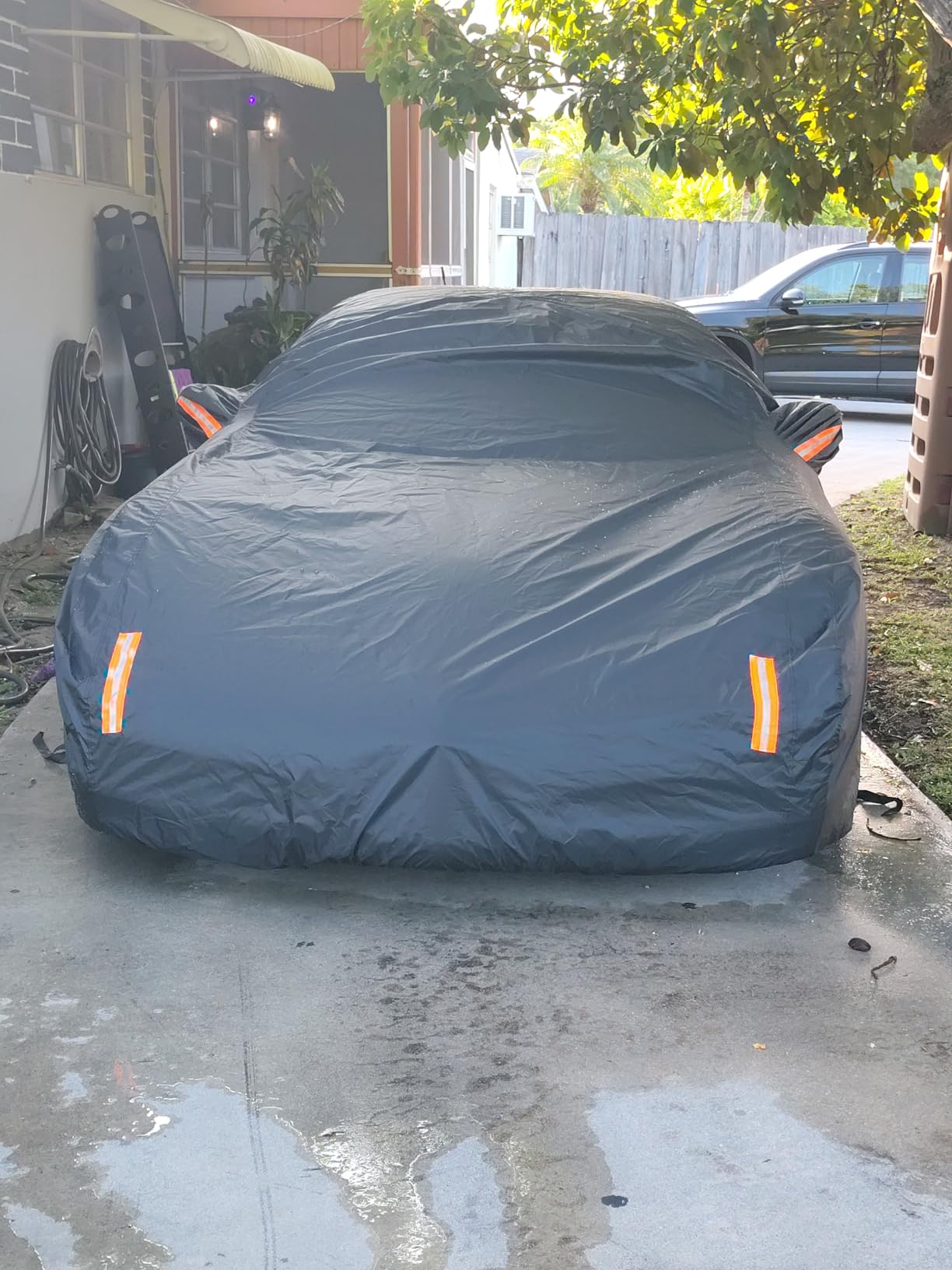 NEVERLAND Car Cover Waterproof All Weather for Sedan 183''L x 70''W x 59''H | Outdoor Heavy Duty Full Car Cover Protection Snow Anti-UV Windproof Fit for Automobiles BMW/Mercedes-Benz/Honda customer photo 2