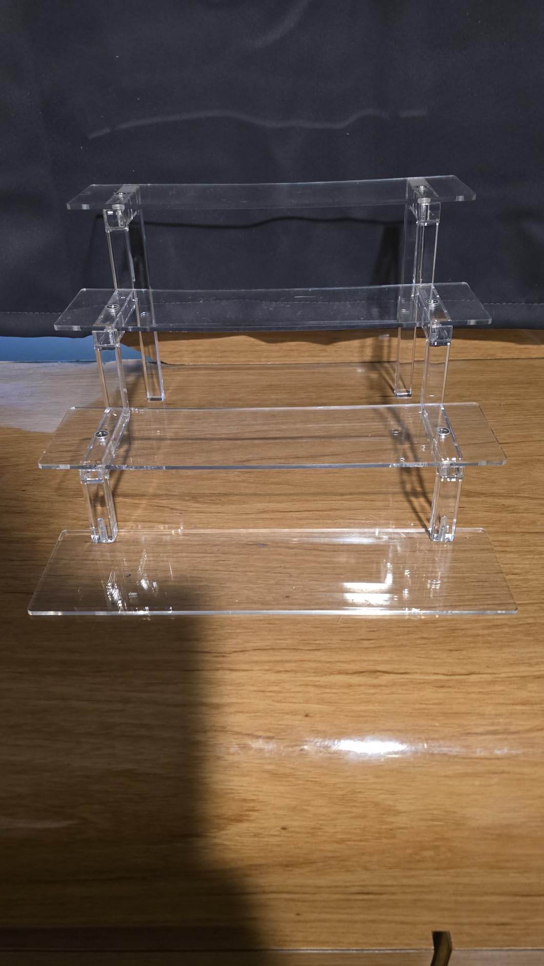 WINKINE Acrylic Riser for Display, Perfume Stand Rack, Display Shelf Compatible with Funko POP Amiibo Figures, 4 Tier Cologne Organizer Holder for Men, Cupcake Stand Riser for Tabletop Desktop, 3 Pack customer photo 1
