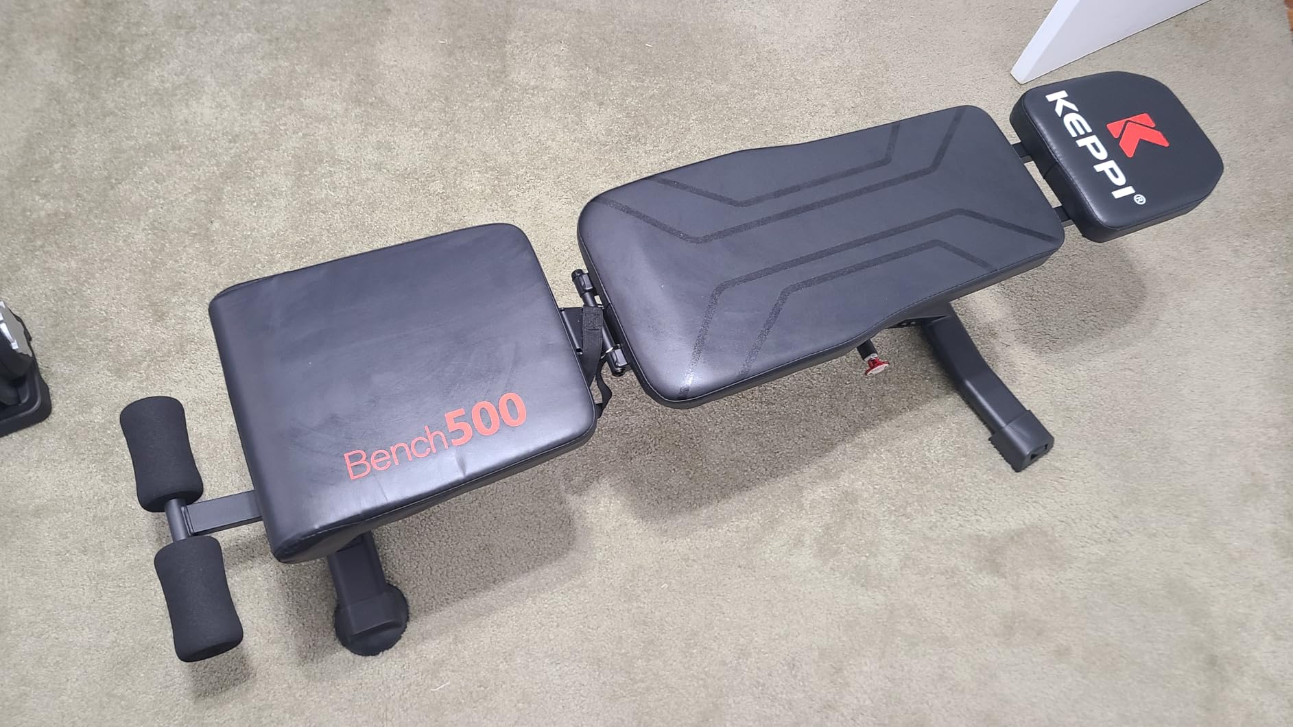 Keppi 900LB Weight Bench, Adjustable Foldable Workout Bench Press for Full Body Strength Training, Incline Decline Bench with Fast Folding - New Version customer photo 2