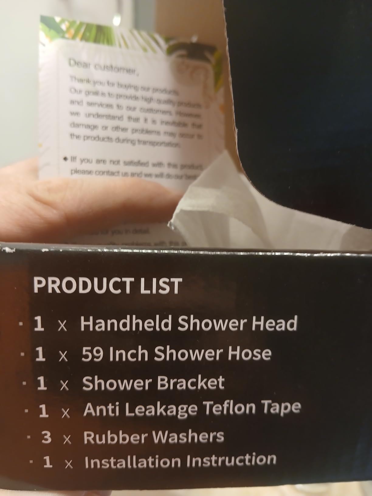 Briout Handheld Shower Head High Pressure 5-Settings with Hose, Chrome customer photo 2