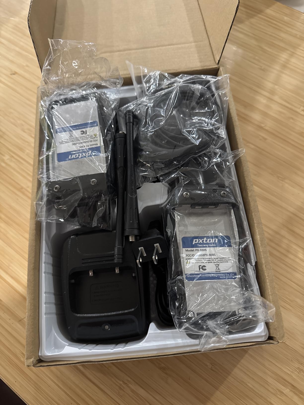 pxton Two Way Radios Long Range Walkie Talkies for Adults with Headphones, 16 Channel Handheld 2 Way Radio Rechargeable with Flashlight Li-ion Battery and Charger (6 Pack) customer photo 1