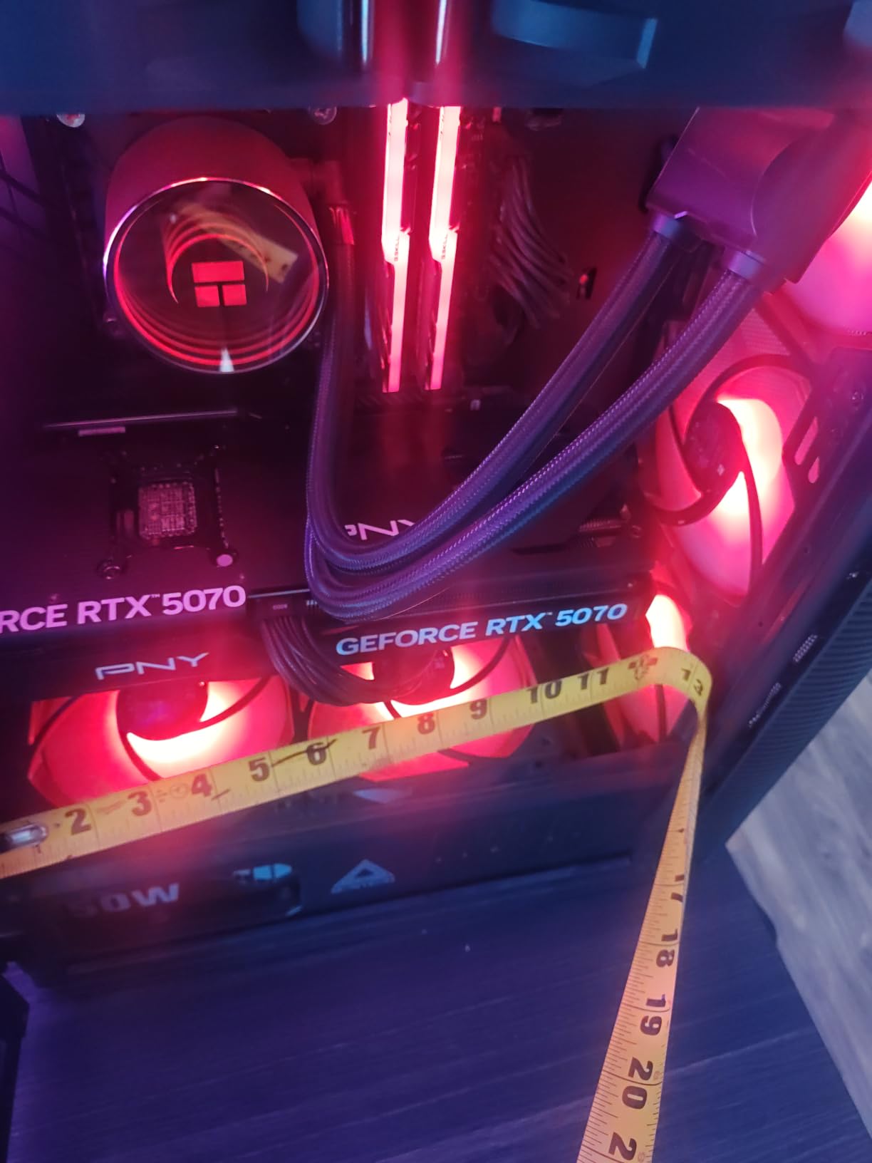 MONTECH X3 Mesh High Airflow ATX Mid-Tower PC Case, 6 Fixed RGB Fans, Black | 305mm GPU Support, 240mm Radiator Support, Swivel Tempered Glass, USB 3.0, 3x140mm Intake Fans, Dust Filters customer photo 1