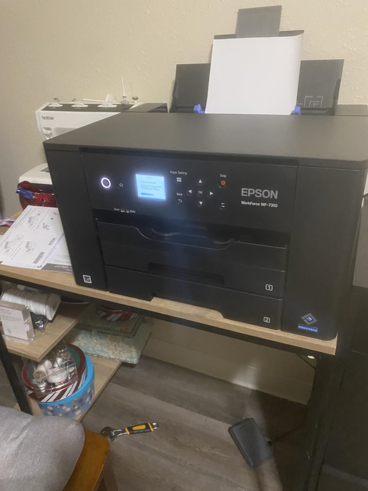 Epson Workforce Pro WF-7310 Wireless All-in-One Wide-Format Inkjet Printer | Wide-format printing up to 13 x 19 in.; up to 25 ppm, auto 2-sided, 500-sheet capacity; ideal for businesses customer photo 1