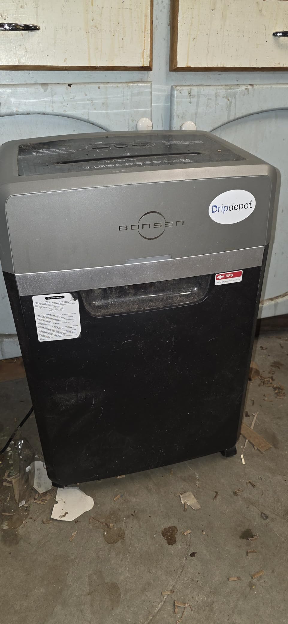 BONSEN Heavy Duty Paper Shredder, 24-Sheet Cross-Cut Shredder, 40-Min Continuous Running Time, Commercial Grade Shredder for Office, 9-Gallon Big Basket, 55dB Super Quiet, P-4 High Security (S3105) customer photo 2