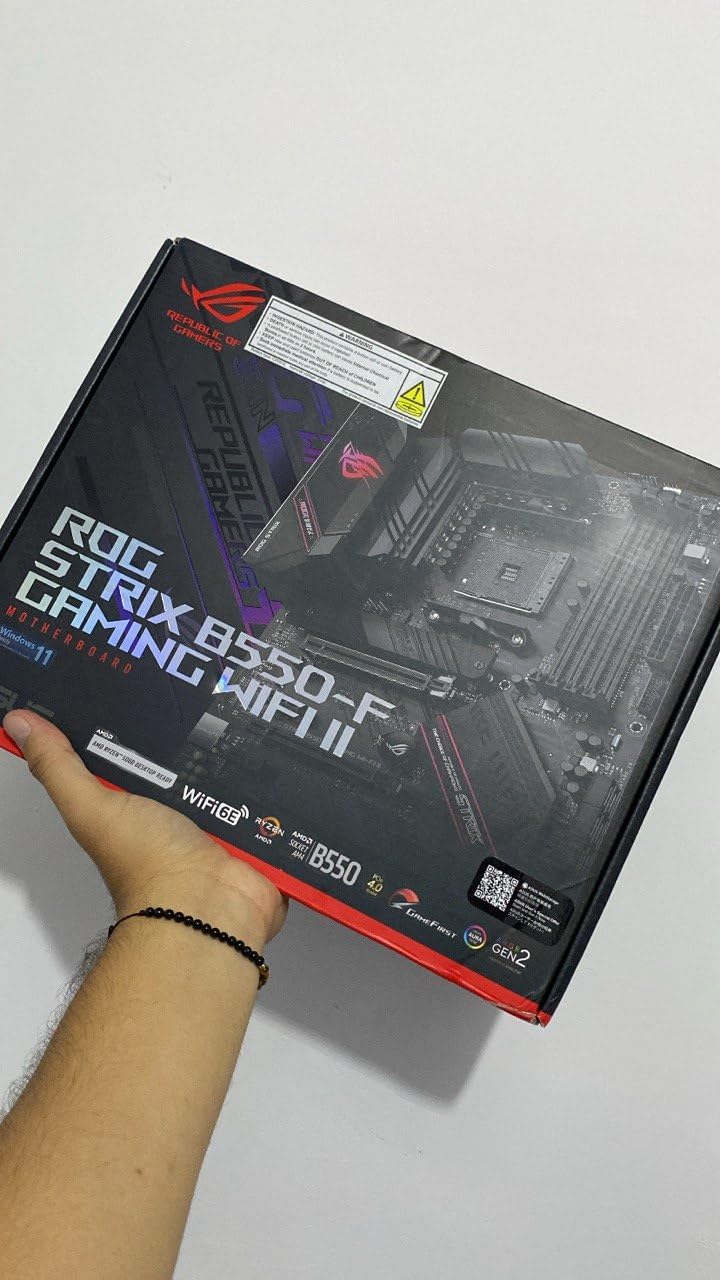 Asus ROG Strix B550-F Gaming WiFi II AMD AM4 (3rd Gen Ryzen) ATX DDR4 Gaming Motherboard (PCIe 4.0, WiFi 6E, 2.5Gb LAN, BIOS Flashback, HDMI 2.1, Addressable Gen 2 RGB Header and Aura Sync) customer photo 1
