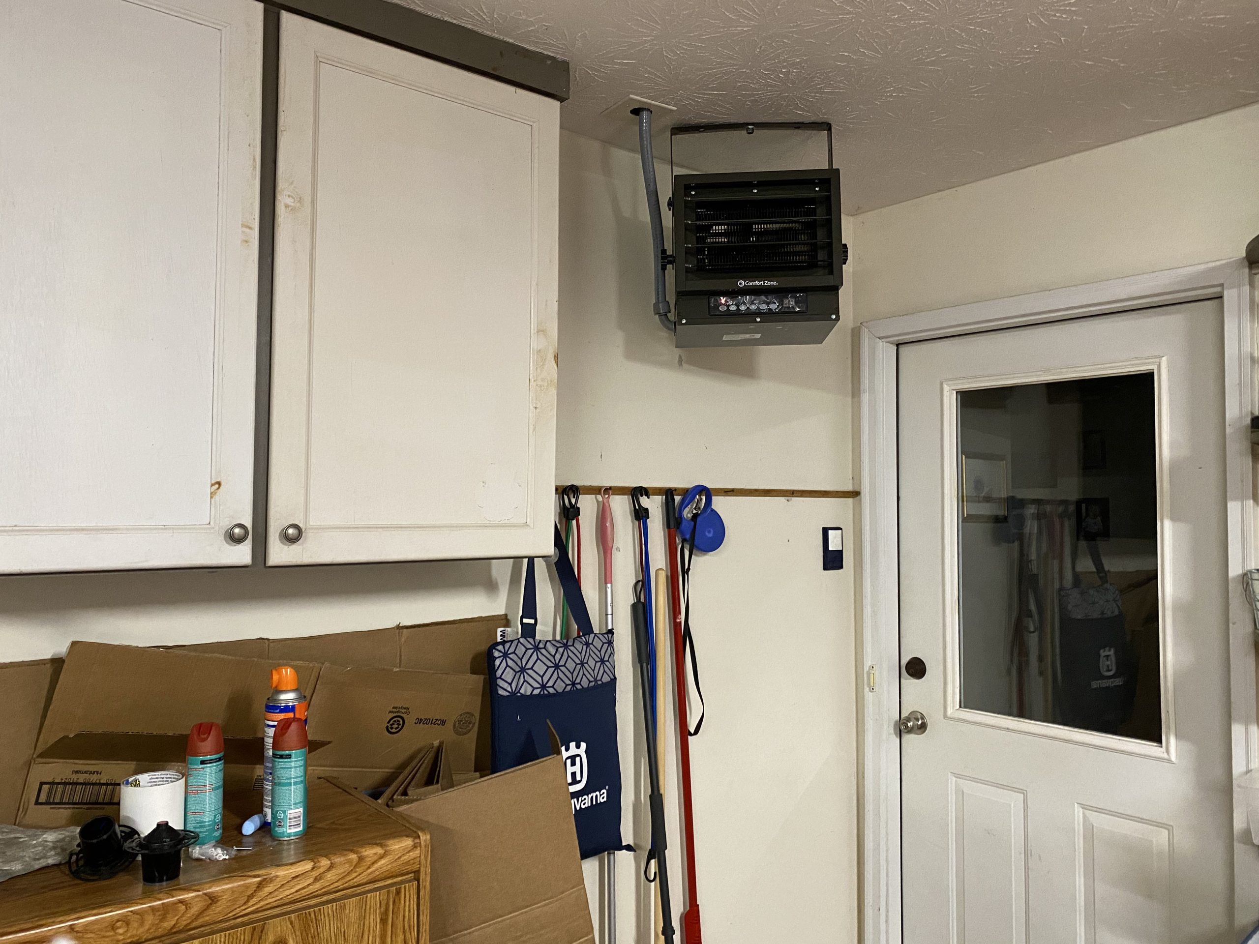 Comfort Zone Hard-Wired Ceiling Mount Garage Space Heater with Remote, 7,500 Watt, 240 Volt, Fan-Forced, Overheat Protection, Digital Thermostat, 12-Hour Timer (CZ230ERBK) customer photo 1