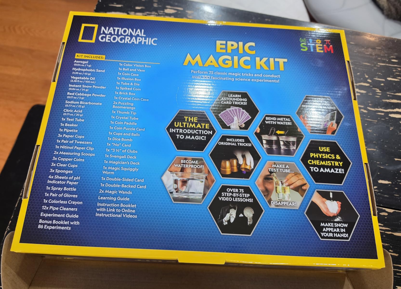 National Geographic Mega Magic Kit with 75+ Tricks for Kids Ages 8-12 | Perform Classic Illusions, Performance Props, STEM Learning, Video Instructions from a Professional Magician, Birthday Gift customer photo 1